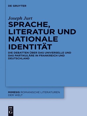 cover image of Sprache, Literatur und nationale Identität